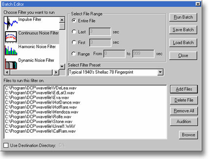 Skärmbild: Batch Editor