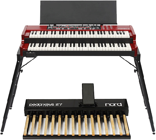 [bild] Nord C2 med notställ, klaviaturställ och Pedal Keys 27