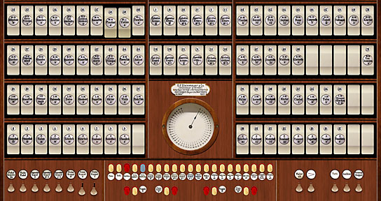 [bild] 1925 Steinmeyer, Corpus Christi, Berlin ~ Optimerad registerdisplay