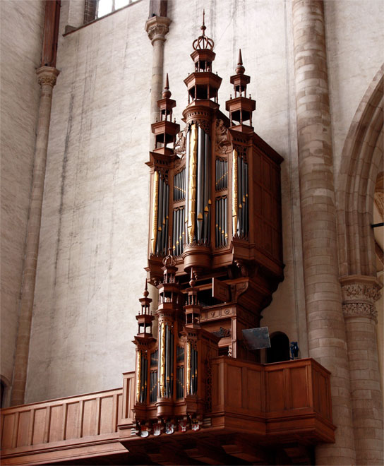 [bild] 1959 Marcussen, Transeptorgel ~ St Laurenskerk, Rotterdam